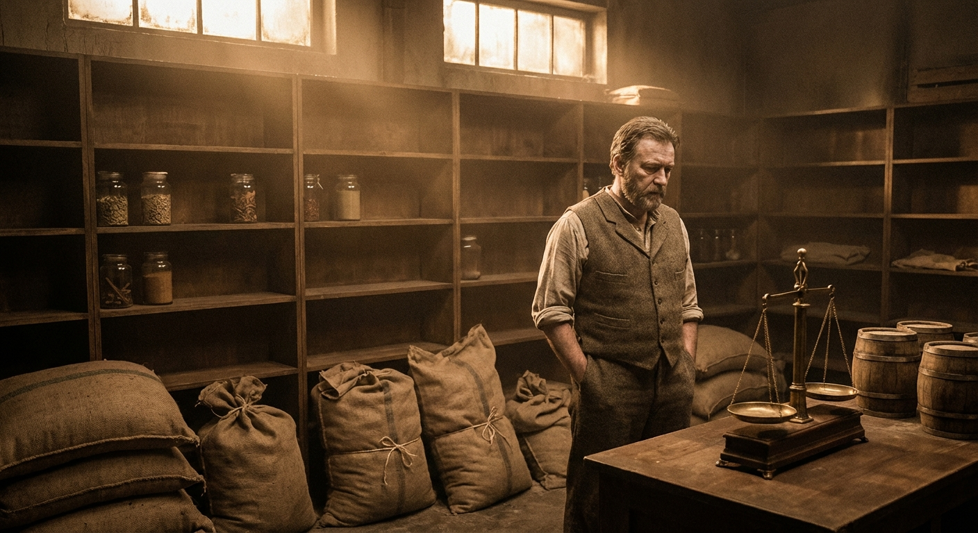 Haroun Nazari surveys diminished stocks in his Ashbury Lane warehouse