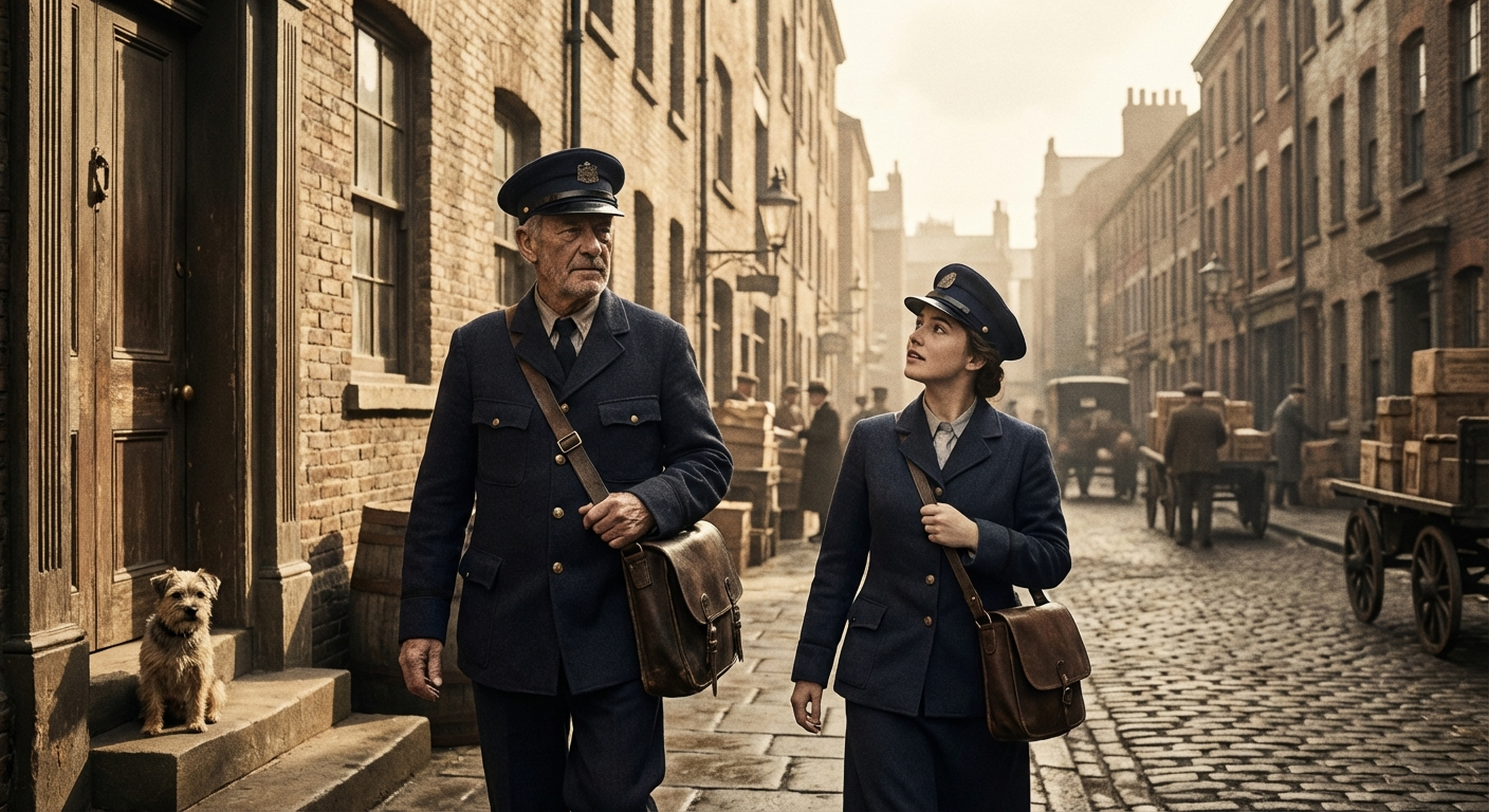 Albie Finch and his successor Maisie Hollander on the morning round