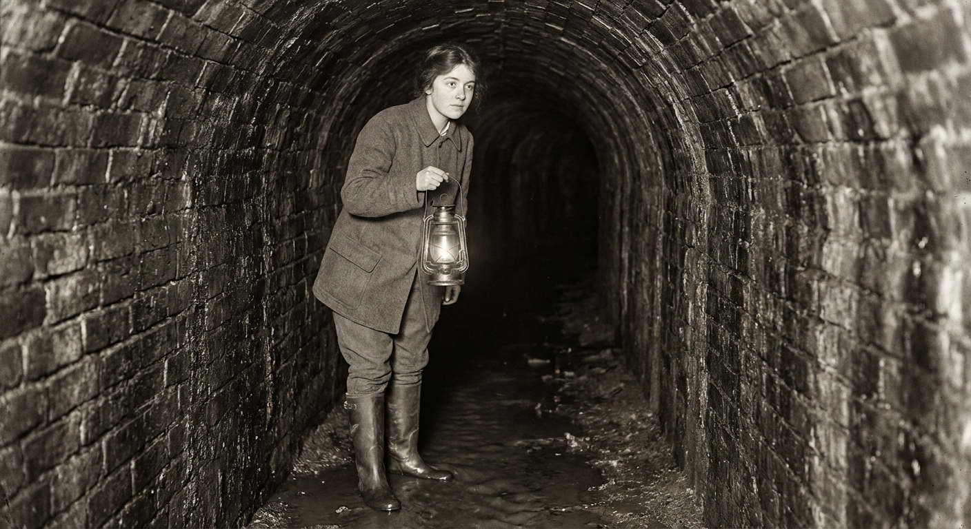 The buried waterway beneath Chandler's Row, as surveyed by Pella Strand's team