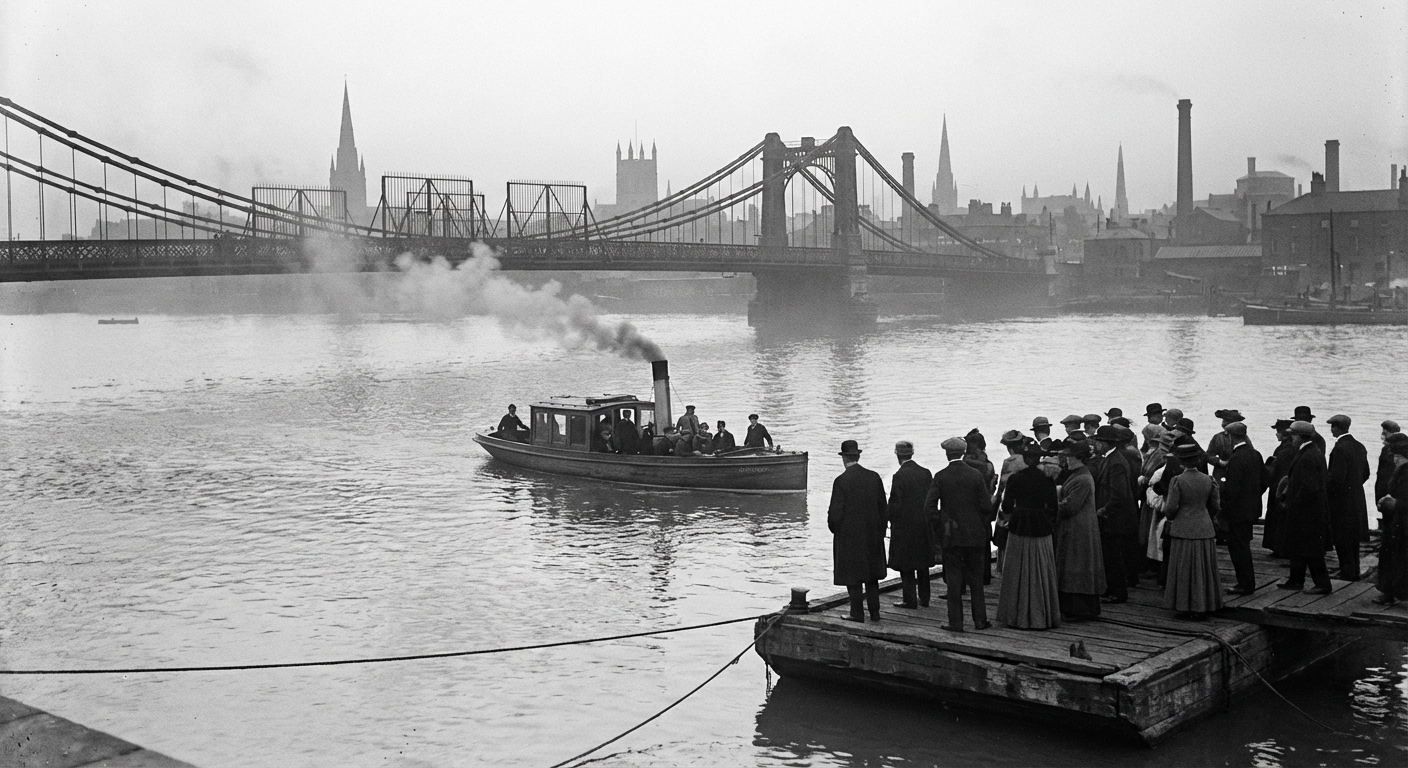 The emergency ferry route will connect Thornhill Reach to Bramblegate Steps across the Ashwater