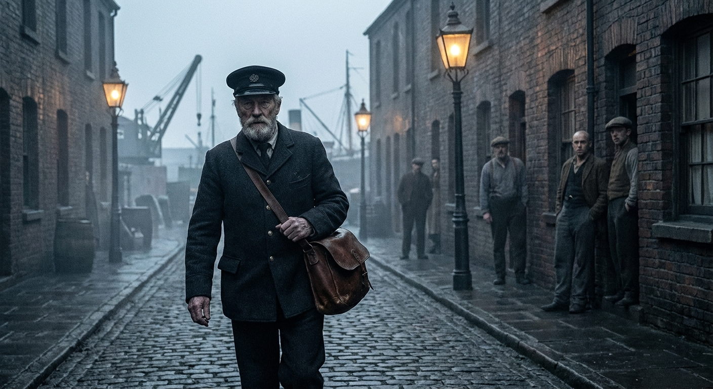 Albie Finch walks Chandler's Row for the last time on Friday morning