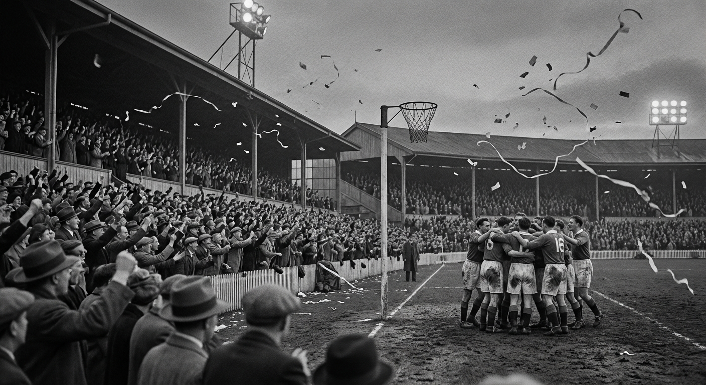 Ashwick Oval erupts as the final results confirm the Stoneflies' first championship in sixteen years