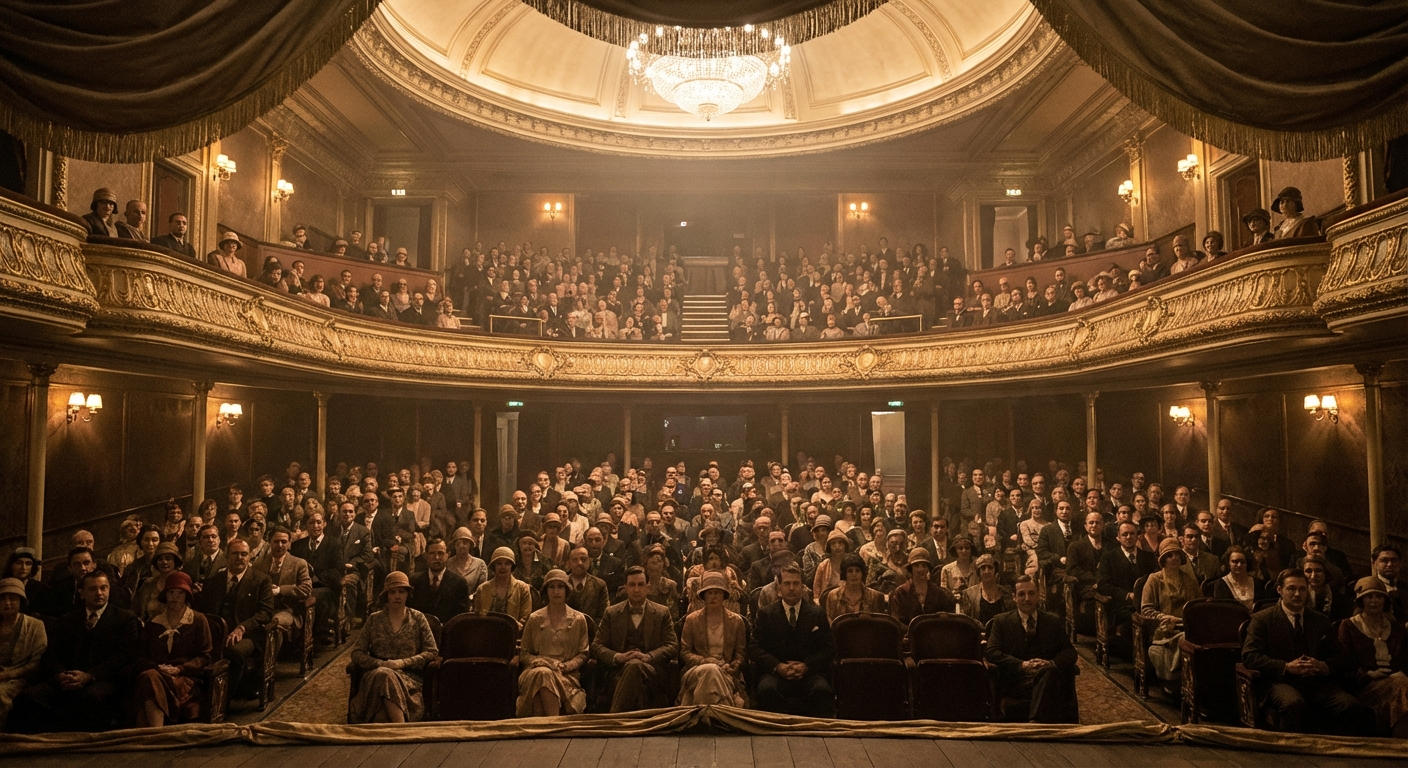 Opening night at the Bellvue Theatre. Every seat filled for the first time since 2019.