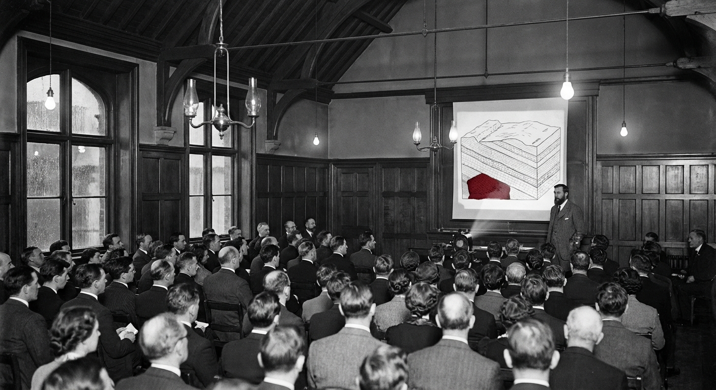Professor Nettleford addresses a capacity audience at Founders' Hall on Tuesday evening