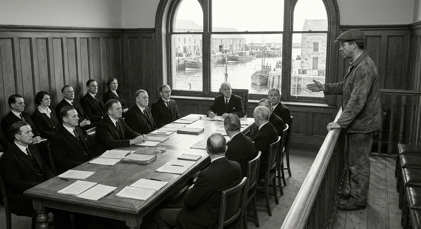 The Harbour Authority Board in session