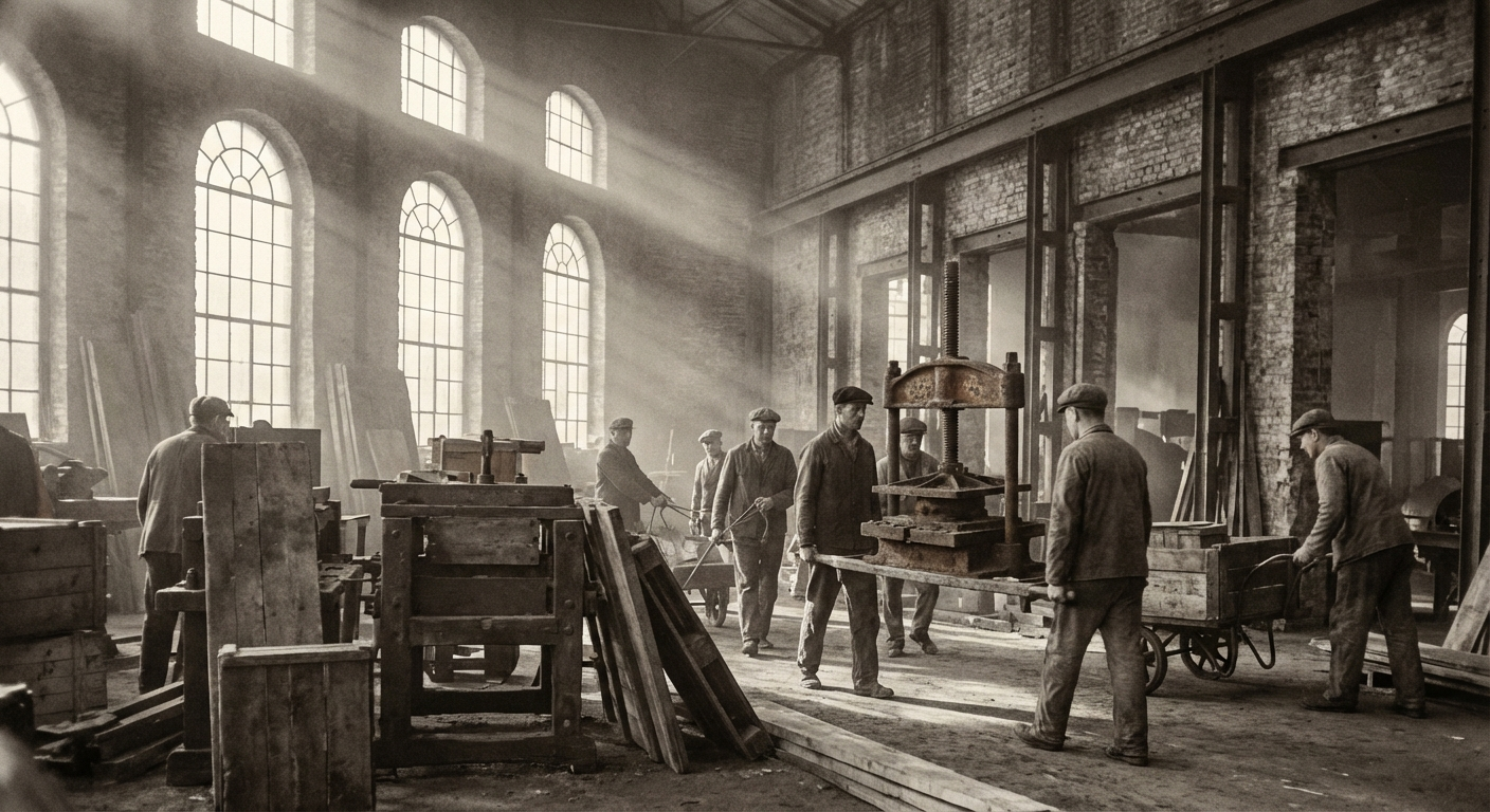 Artists clearing the old Telford Granary on Harbourfront Parade